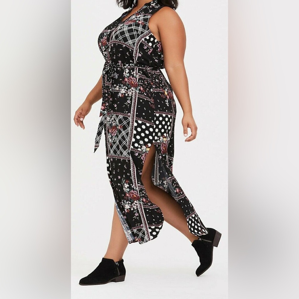 Torrid Patchwork Dress - Picture 3 of 5